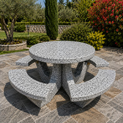 Egyptian granite halaieb bench
